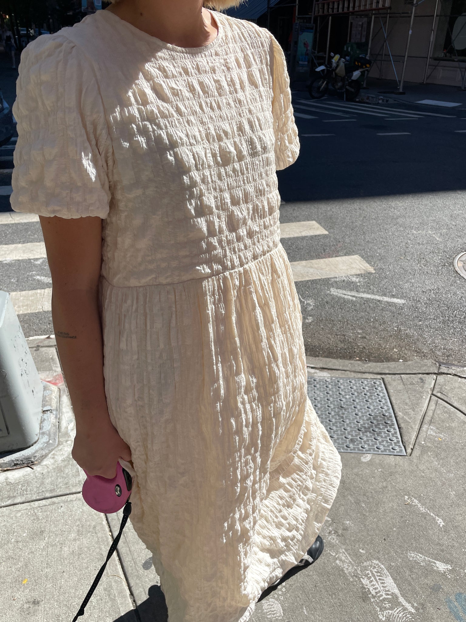 The Crepe Cream Dress