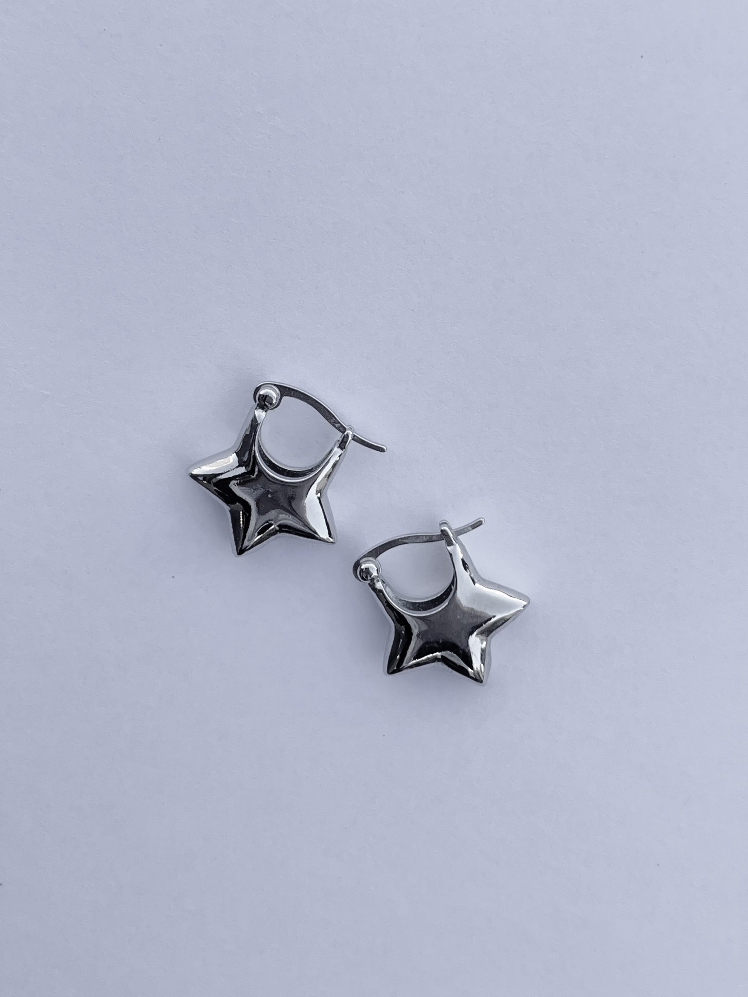 The Puff Silver Star Earring