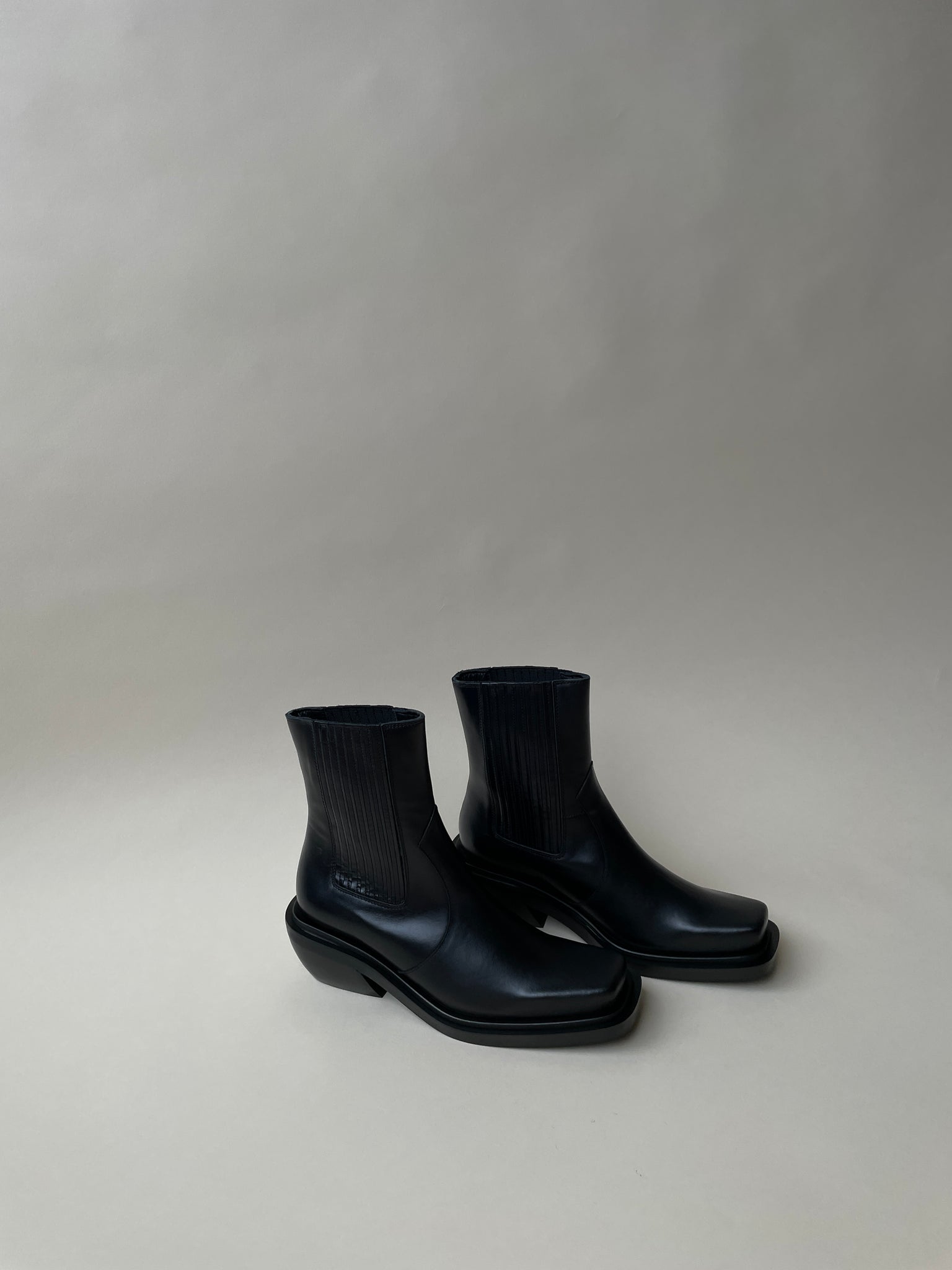 The Ranch Black Leather Boot
