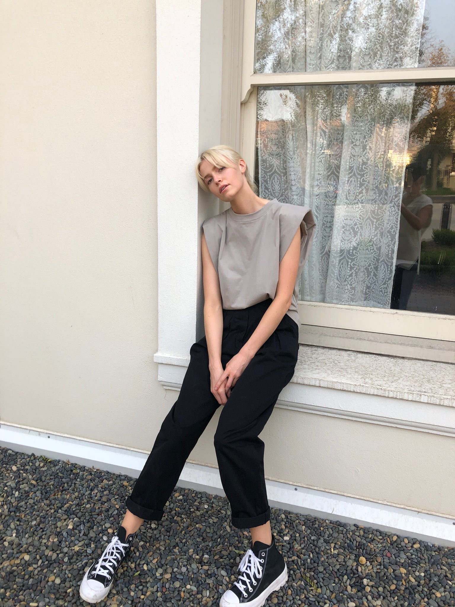 The Leandra Top in Sand