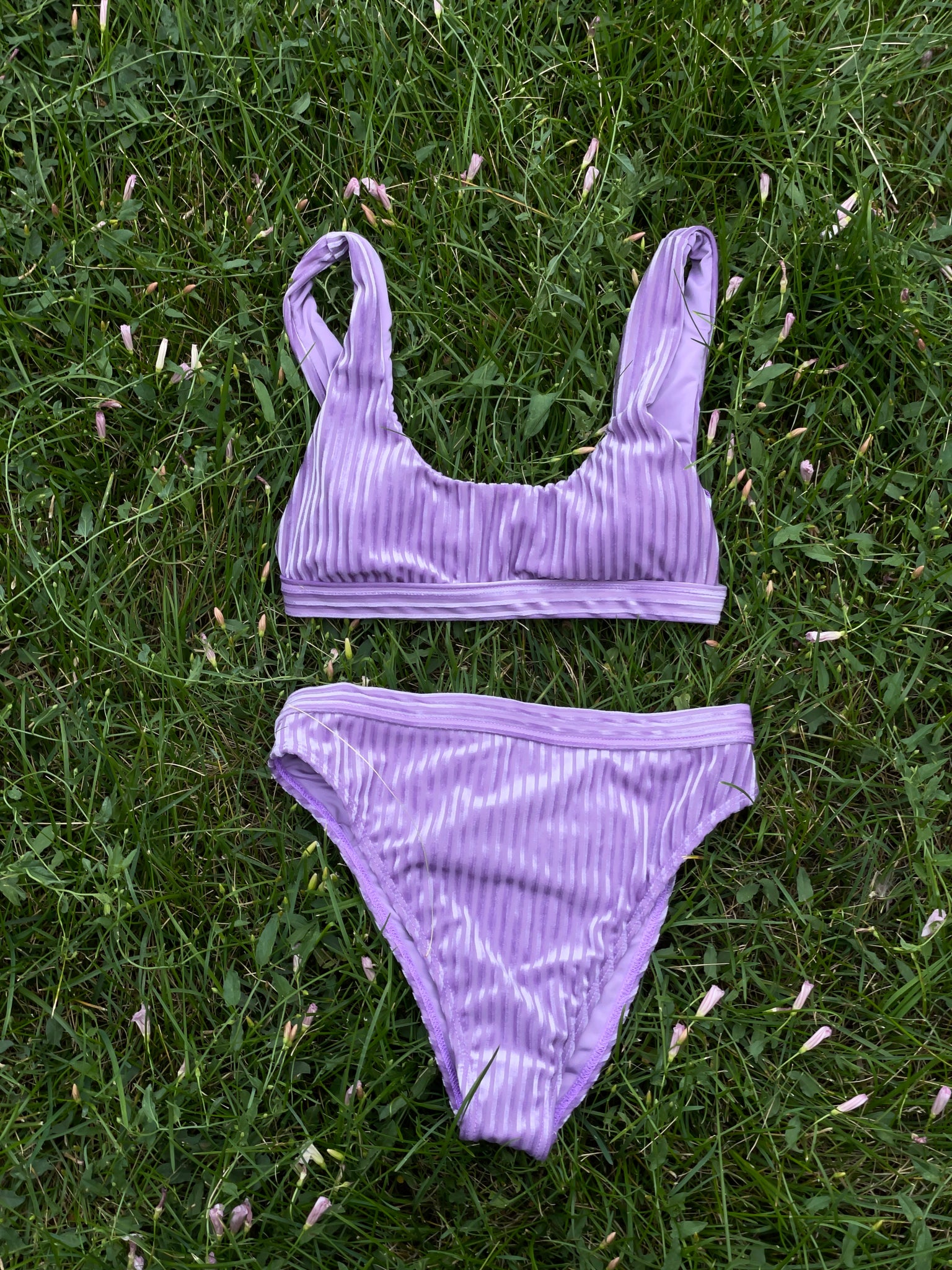 The Lavender Velvet Swim Top