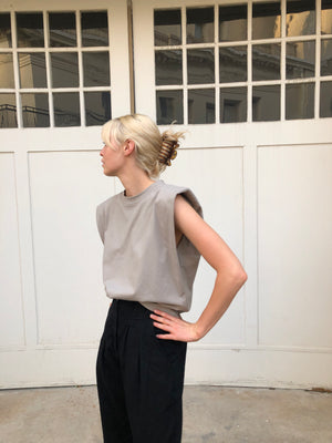 The Leandra Top in Sand
