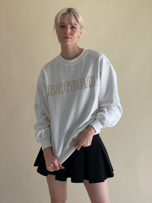 The Natural Lettering Pullover