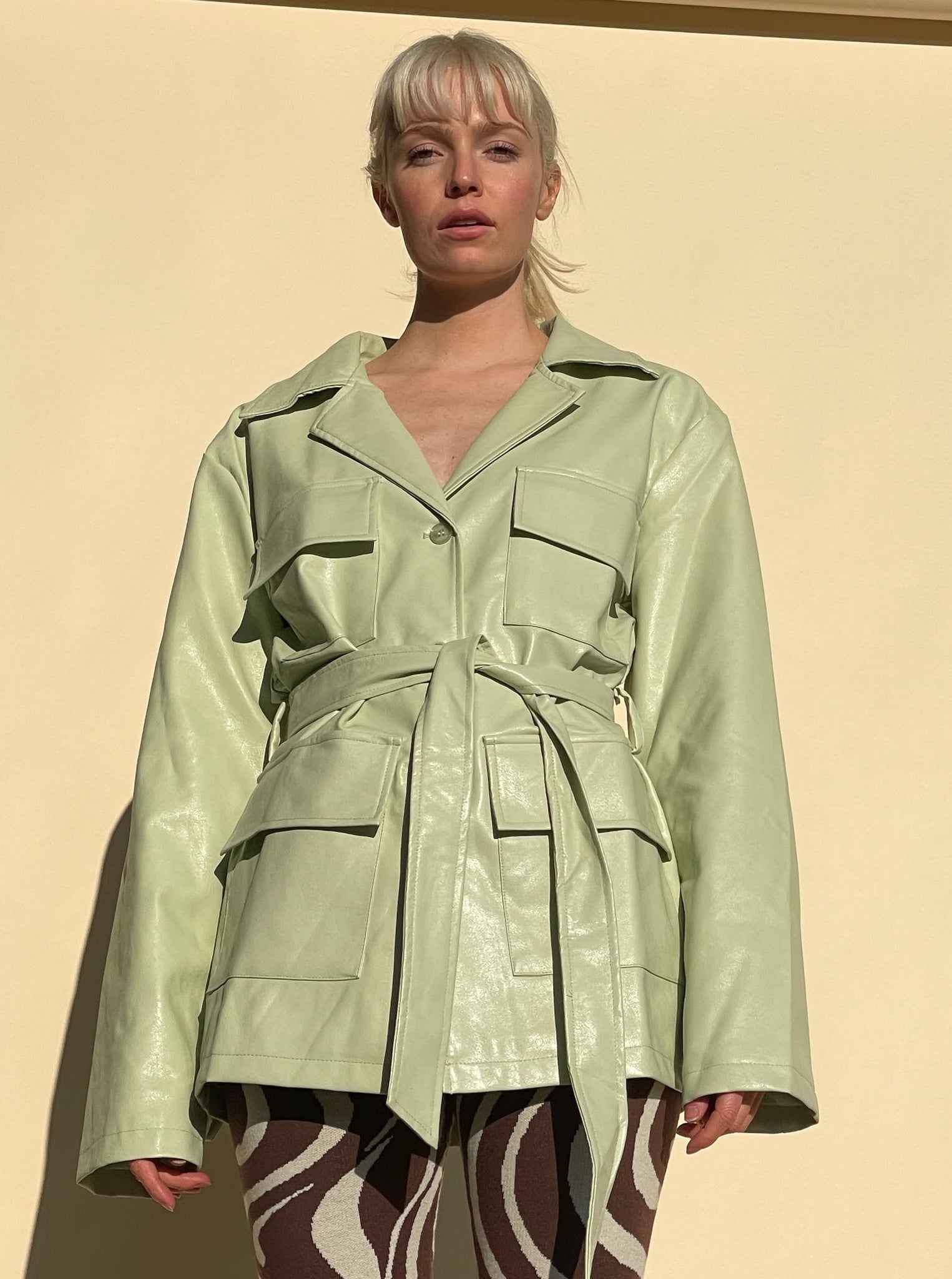 The Green Tea Leather Jacket
